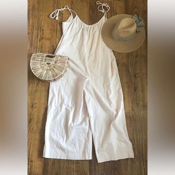 Madewell Tie Strap Cotton Jumpsuit - Picture 6 of 6